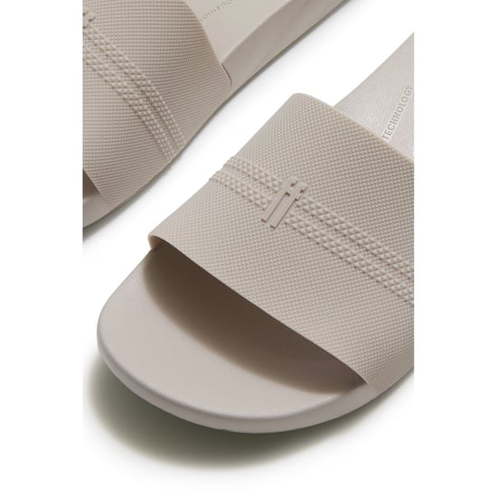 Fitflop iQushion Pool Polyuretan Herr Slippers i Ljusgrå - Image 5