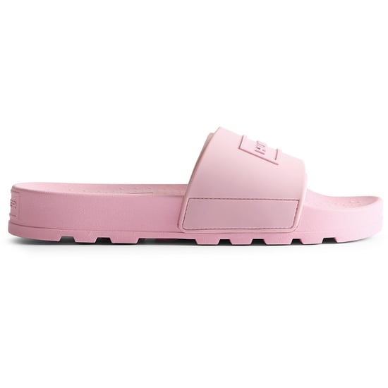 Hunter Core Geëmbossede Polyurethaan Dames Parfait Roze Slippers - Image 4