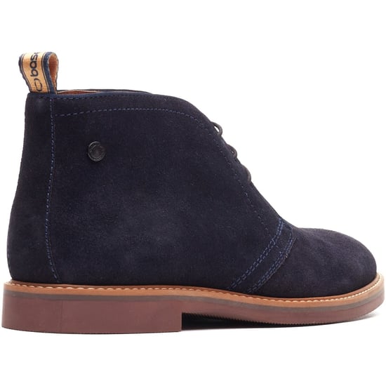 Base London Carlton Chukka Leren Herenschoenen in Marineblauw - Image 2