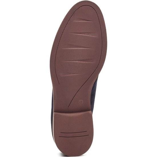 Base London Carlton Chukka Leren Herenschoenen in Marineblauw - Image 3