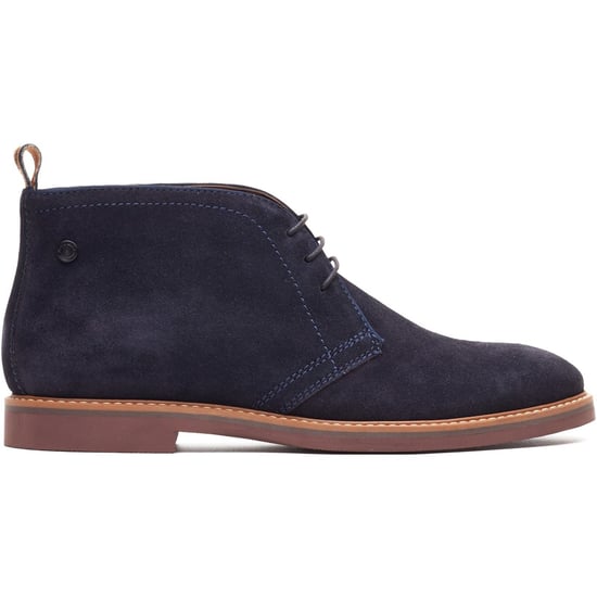 Base London Carlton Chukka Leren Herenschoenen in Marineblauw - Image 5