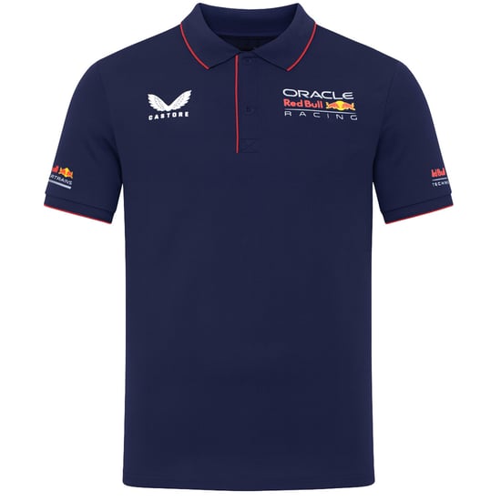 Castore Red Bull Racing Factory Mens Navy Polo Shirt - Image 1