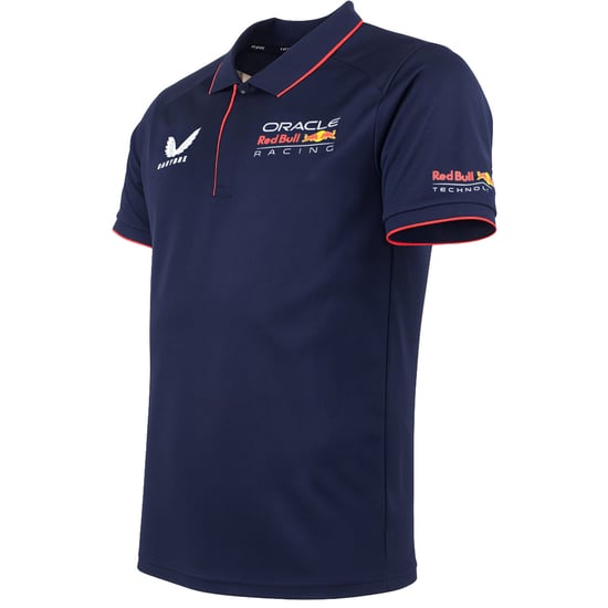 Castore Red Bull Racing Factory Mens Navy Polo Shirt - Image 2