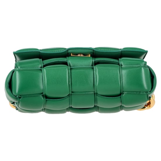 Bottega Veneta Padded Cassette Shoulder Bag in Green Leather - Image 2