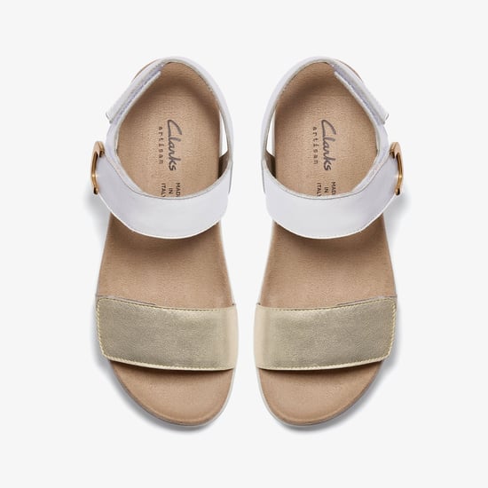 Un Sand Strap White Combi Lea Sandals - Image 6