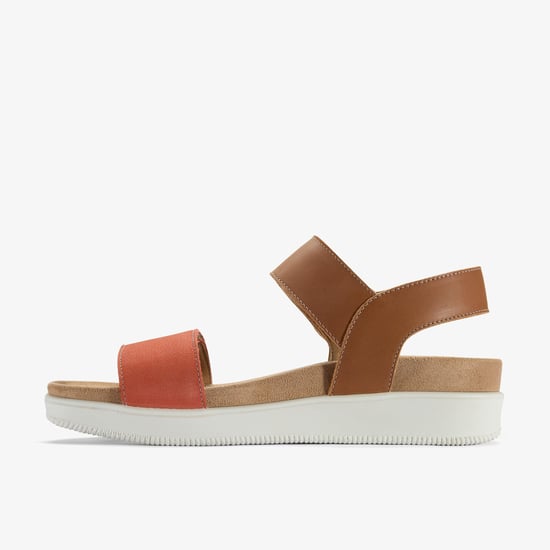 Un Sand Strap Tan Combi Lea Sandals - Image 2