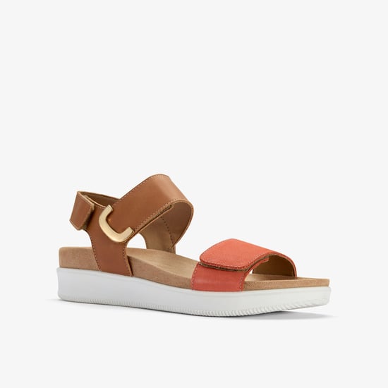 Un Sand Strap Tan Combi Lea Sandals - Image 5