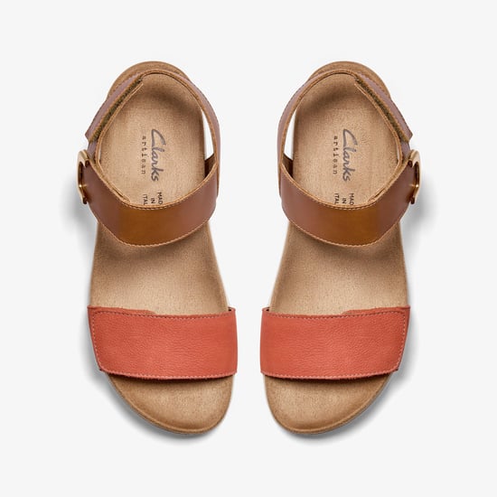 Un Sand Strap Tan Combi Lea Sandals - Image 6
