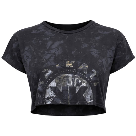 Gymshark KK Twins Raw Womens Black Crop Top - Image 1