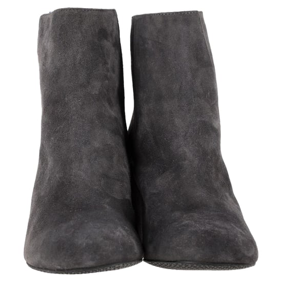 Stuart Weitzman Bacari Block-eel Ankle Boots in Grey Suede - Image 2