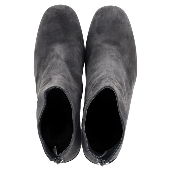 Stuart Weitzman Bacari Block-eel Ankle Boots in Grey Suede - Image 3