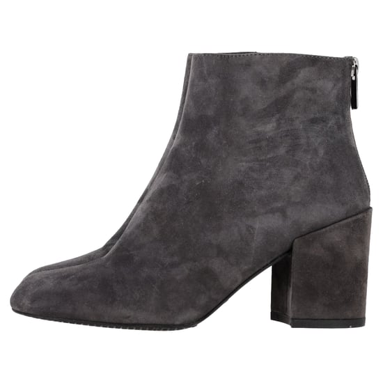 Stuart Weitzman Bacari Block-eel Ankle Boots in Grey Suede - Image 4