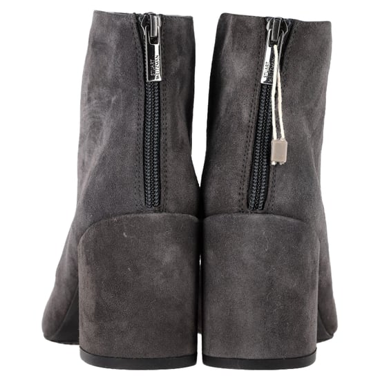 Stuart Weitzman Bacari Block-eel Ankle Boots in Grey Suede - Image 5