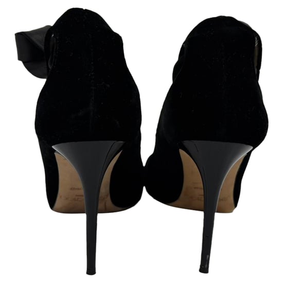 Jimmy Choo Rosana Ankle-Tie Strap Pumps in Black Velvet - Image 4