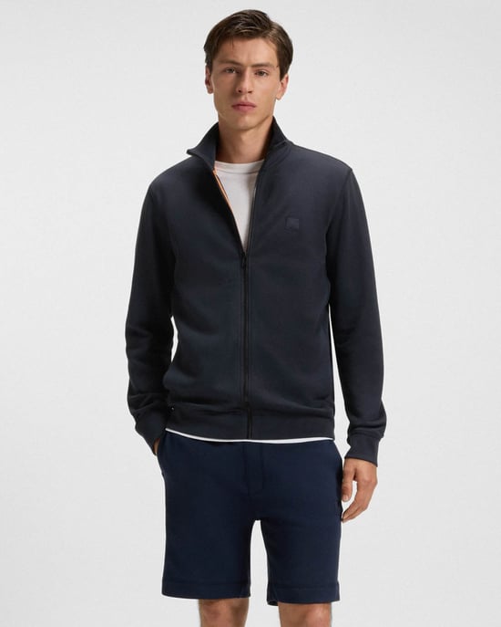 Zestart Volledige Rits Sweatshirt in Donkerblauw - Image 4