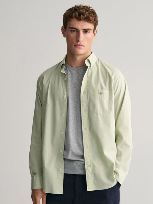 Mens Milky Matcha Classic Poplin Shirt - Image 1