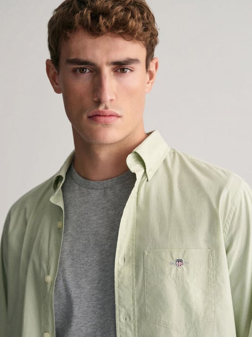 Mens Milky Matcha Classic Poplin Shirt - Image 2