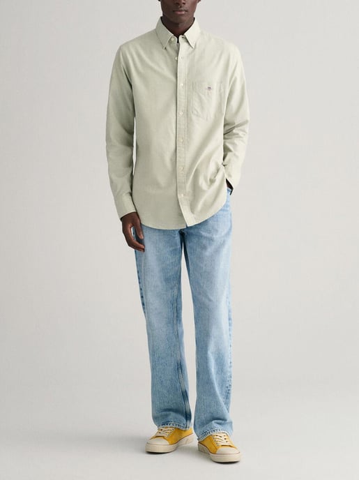 Mens Milky Matcha Classic Oxford Shirt - Image 3