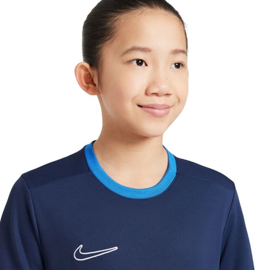 Nike Boys / Girls T Shirt Academy 25 Junior Top Navy FZ9758 - Image 3