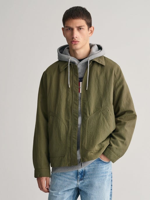 Mens Dull Pistacchio Nylon Jacket - Image 1