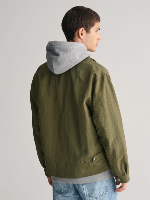 Mens Dull Pistacchio Nylon Jacket - Image 4