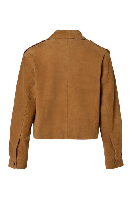 Caroline Tensen Senja Suede Jacket Cognac - Image 4