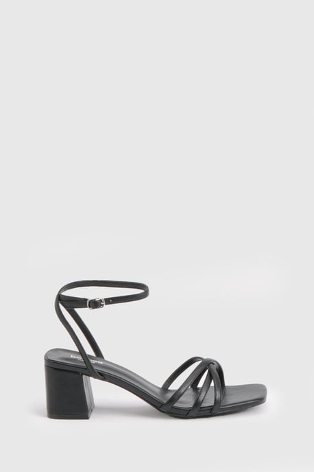 Wide Fit Low Block Strappy Heels - Image 3