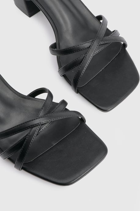 Wide Fit Low Block Strappy Heels - Image 5