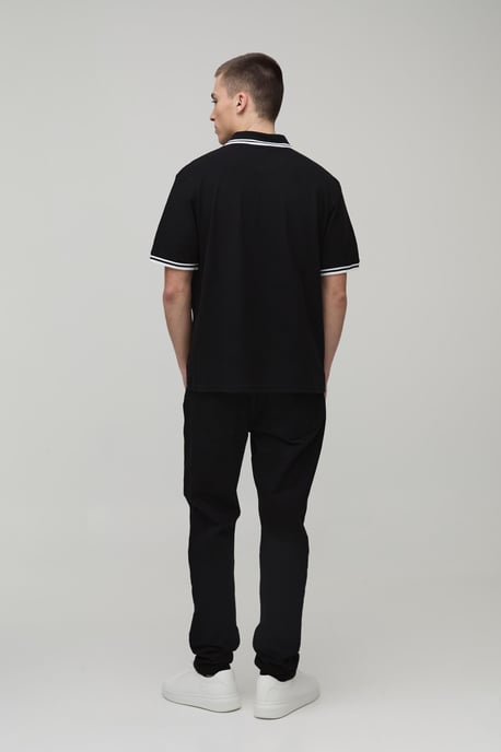 Regular Fit Tipped Pique Polo - Image 2