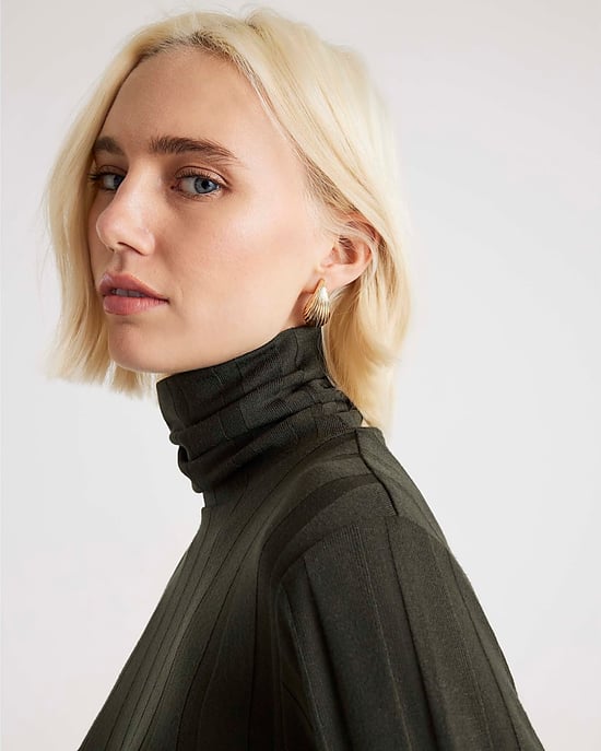River Island Womens Top Green Cosy Wide Ribbed - Image 2