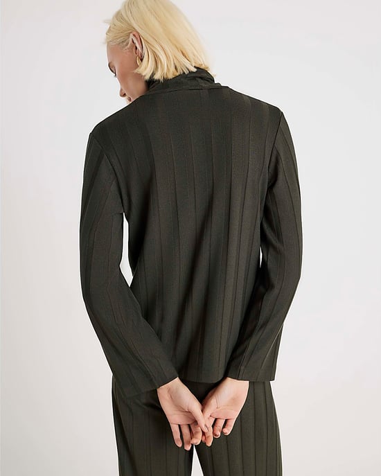 River Island Womens Top Green Cosy Wide Ribbed - Image 3