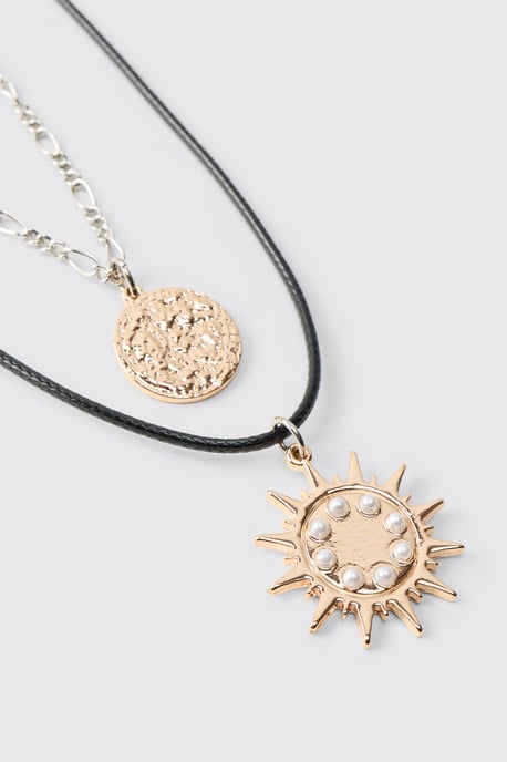 Sun Layered Necklace - Image 3