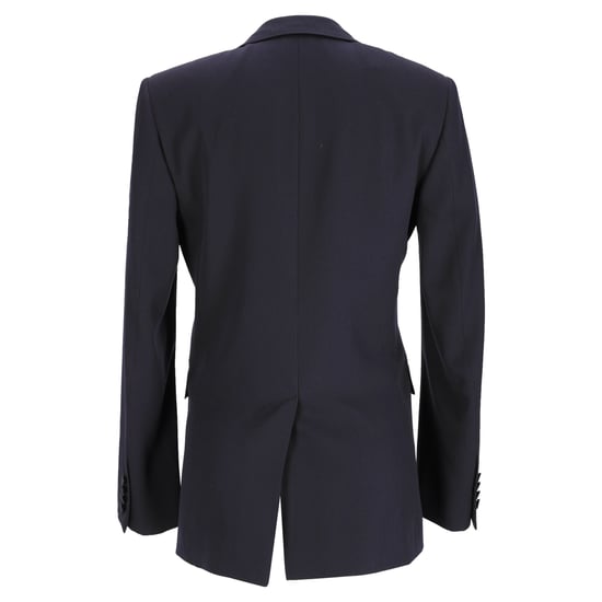 Saint Laurent single-breasted blazer in marineblauwe wol - Image 3