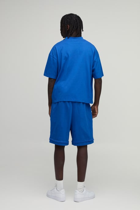 Baggy Drop Crotch Exposed Seam Loopback Short - Image 2