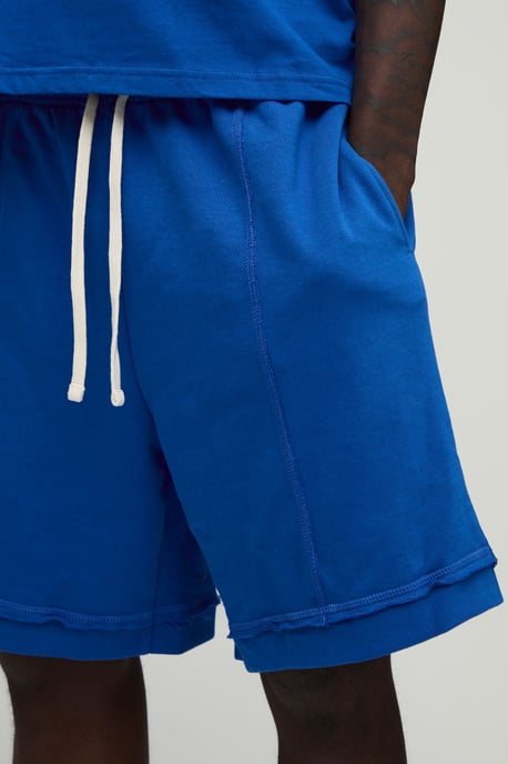 Baggy Drop Crotch Exposed Seam Loopback Short - Image 3