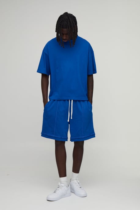 Baggy Drop Crotch Exposed Seam Loopback Short - Image 4