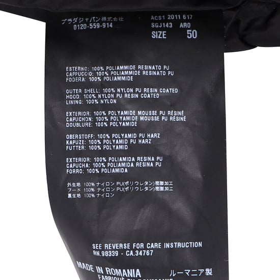 Prada Parka Jacket with Pockets in Black Polyamide - Image 5