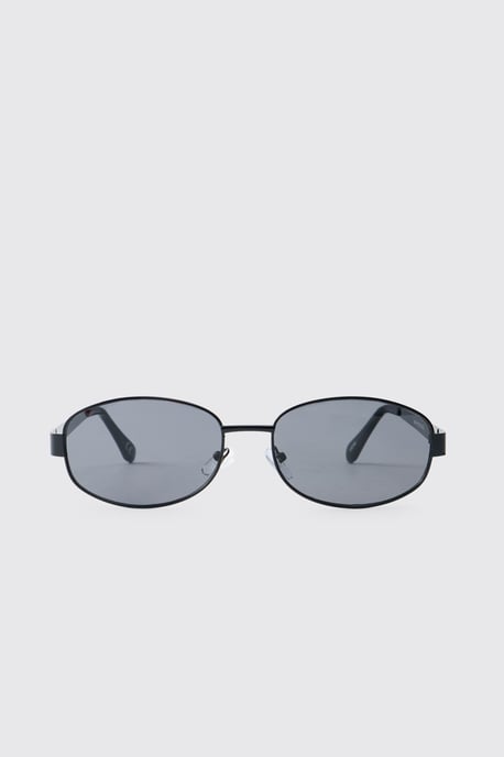 Man Round Metal Sunglasses - Image 2