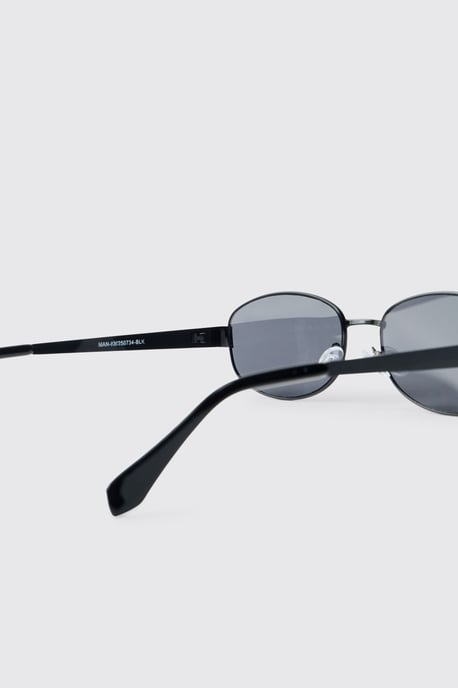Man Round Metal Sunglasses - Image 4