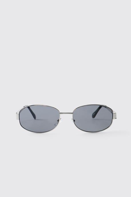 Man Round Metal Sunglasses - Image 2