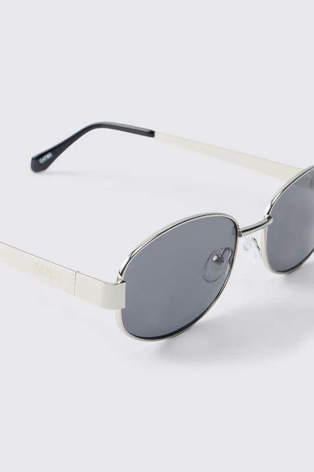 Man Round Metal Sunglasses - Image 3