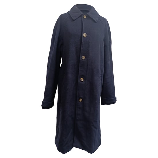 A.P.C. Ethan Coat in Navy Blue Wool - Image 1