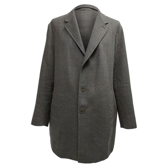 Loro Piana lång kappa i grå kashmir - Image 1