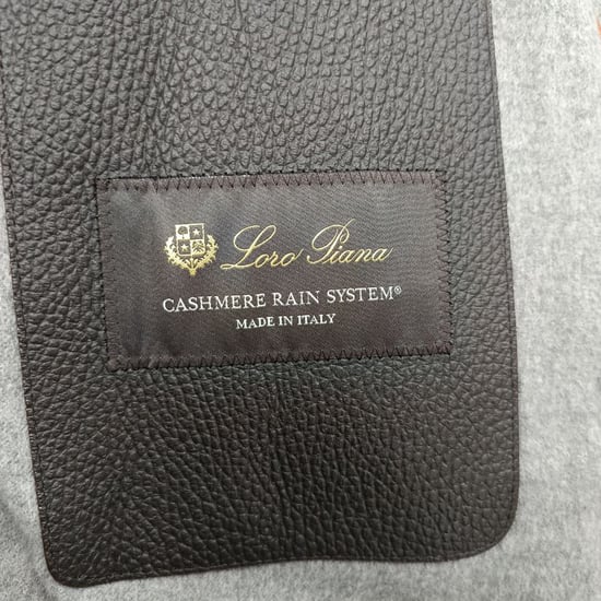 Loro Piana lång kappa i grå kashmir - Image 4