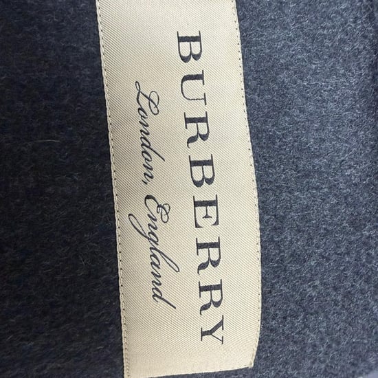 Burberry Fur Collar Coat in Grey Wool - Image 4
