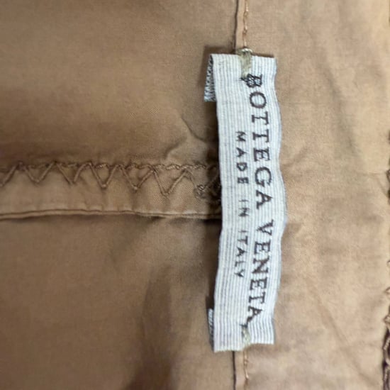 Bottega Veneta Single-Breasted Detailed Stitch Blazer in Brown Cotton - Image 4