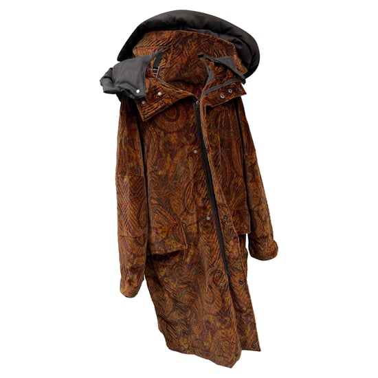 Etro paisley Printed Hooded Coat in Multicolor Velvet - Image 2