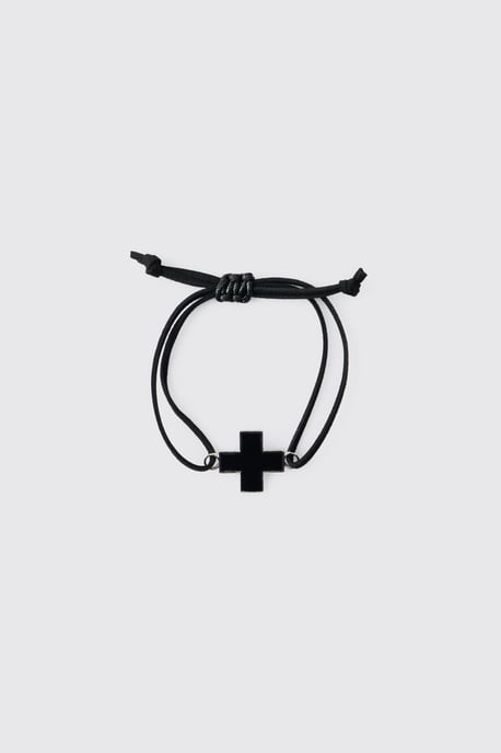 Cross Charm Rope Bracelet - Image 1
