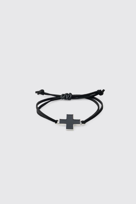 Cross Charm Rope Bracelet - Image 2