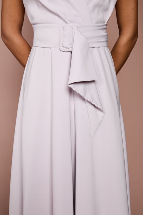 Belted Crepe Dress - Image 4